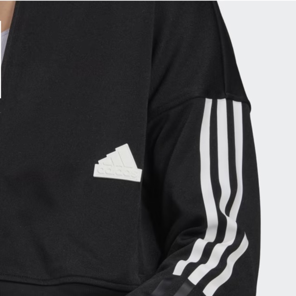 Brand New Adidas CROPPED TRACK TOP Jacket - Picture 8 of 11